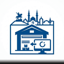 Минималистичная иконка программного обеспечения для склада стальных труб компании МС Уфа Сталь